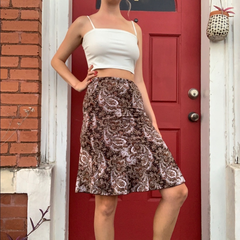 y2k paisley midi skirt 💘 SOLD